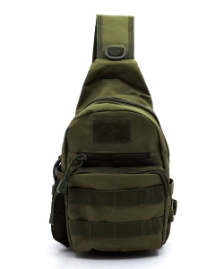 Military Canvas SLing Backpack TR1710 GREEN